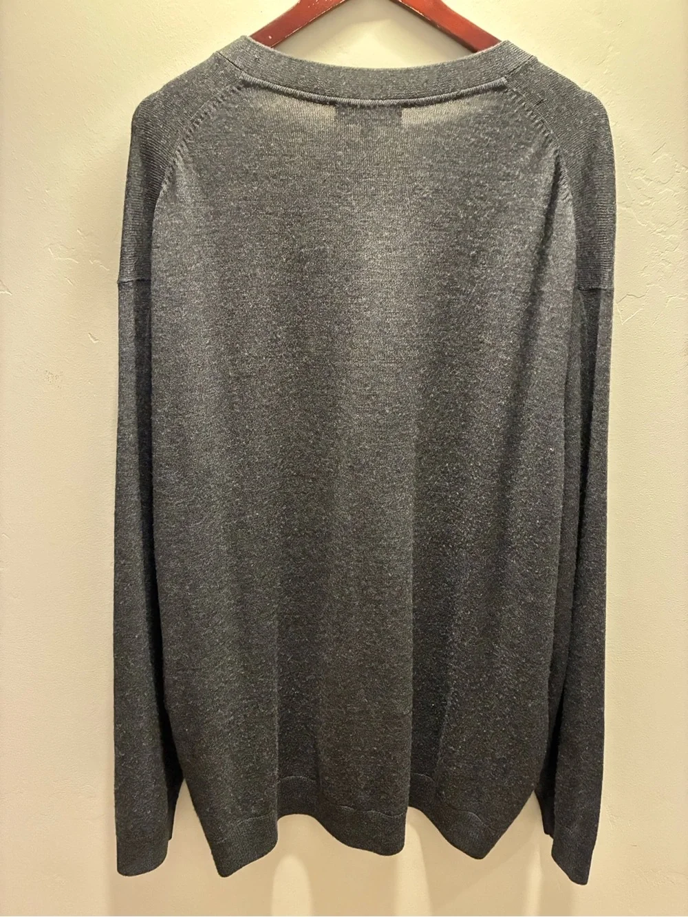 Turnbury Men's Charcoal Button-Front Cardigan